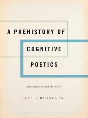 cover image of A Prehistory of Cognitive Poetics
